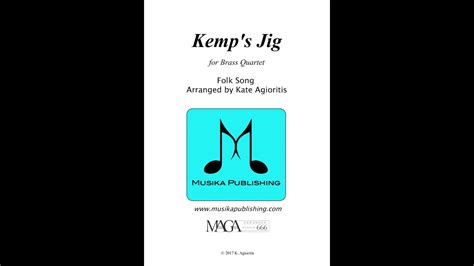 Kemp S Jig Brass Quartet Sheet Music Youtube