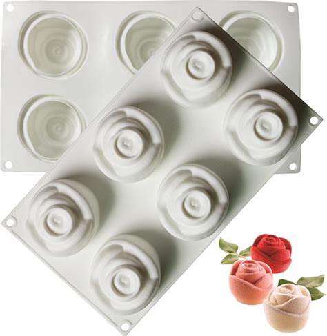 Amazon Afinsea D Rose Shape Silicone Baking Mold For Mousse Cake