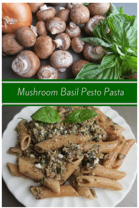 Mushroom Basil Pesto Pasta Stacey Homemaker