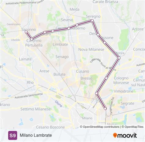 Linea S Orari Fermate E Mappe Saronno Milano Lambrate Aggiornato