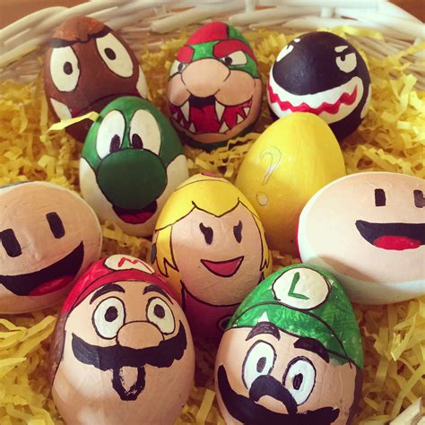 Super mario bros Easter eggs done with my stepson. Success! | Huevos de ...