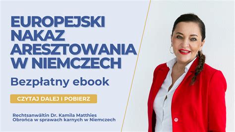 Europejski Nakaz Aresztowania w Niemczech bezpłatny ebook Adwokat