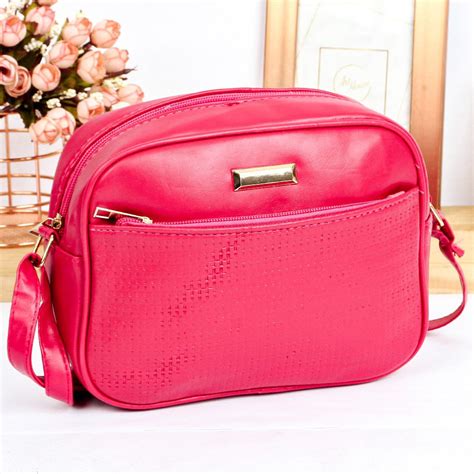 Bolsa Feminina Pequena Transversal Detalhes Texturizado Compre Agora