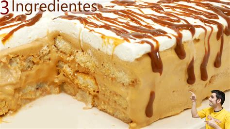 Pastel De Tres Ingredientes Con Dulce De Leche Golosolandia Recetas Y Vídeos De Postres Y Tartas