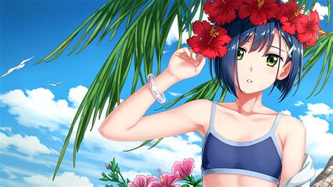 HD Wallpaper Girl Flowers Anime Art Darling In The Frankxx Cute