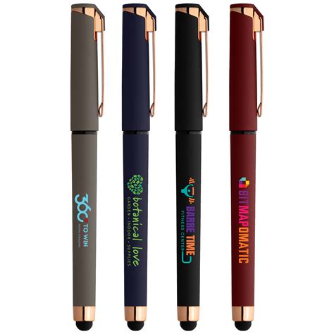 Islander Softy Rose Gold Gel Pen W Stylus ColorJet