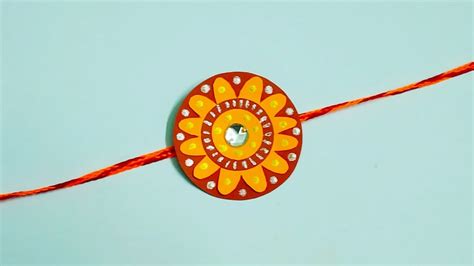 How To Make Rakhi With Paper Easy Paper Rakhi Handmade Rakhi YouTube