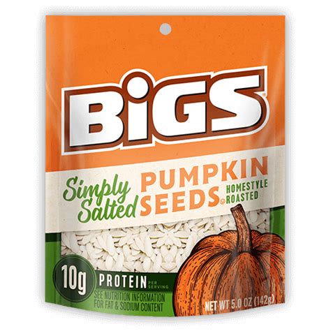 Roasted And Salted Pumpkin Seeds Bigs