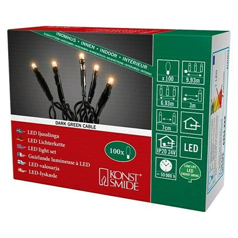 Konstsmide Led Lichterkette Micro Led Innen Flammig Kabell Nge