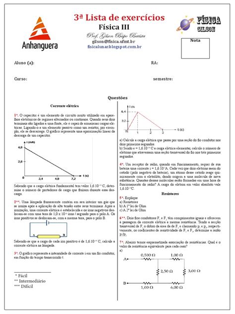 PDF 3ª Lista de Física III DOKUMEN TIPS