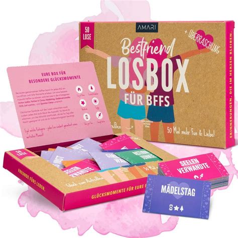 Amari Geschenkbox AMARI ® Losbox für die Beste Freundin - Geschenk für ...