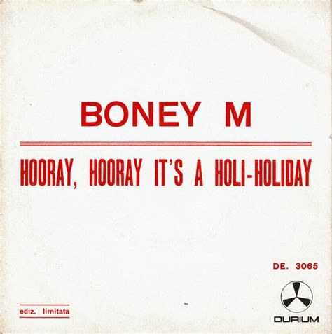 Boney M Hooray Hooray It S A Holi Holiday 1979 Vinyl Discogs