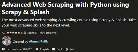 Udemy Advanced Web Scraping With Python Using Scrapy Splash