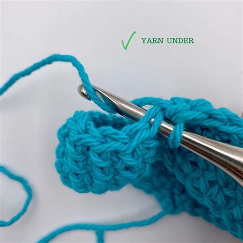 How To Yarn Under Single Crochet Through The Loop Yarn Craft