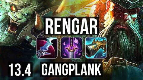 Rengar Vs Gp Top Penta Solo Kills M Mastery Godlike