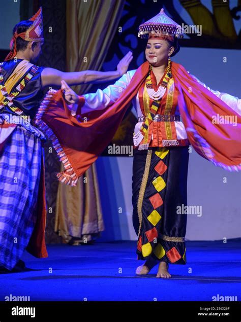 Bidayuh Culture Dance At The Sarawak Culture Village In Kuching