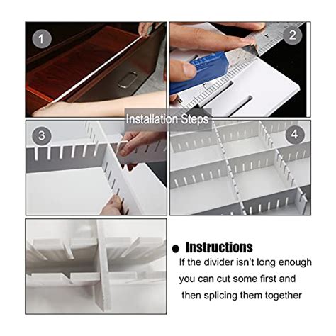 30pcs Drawer Dividers Drawer Divider Adjustable Diy Storage Organizer