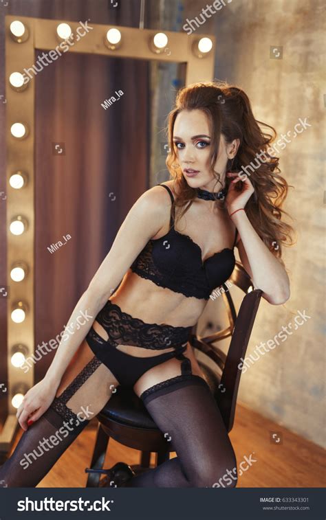Sexy Beautiful Woman Stockings Lingerie Fashion Stock Photo Shutterstock