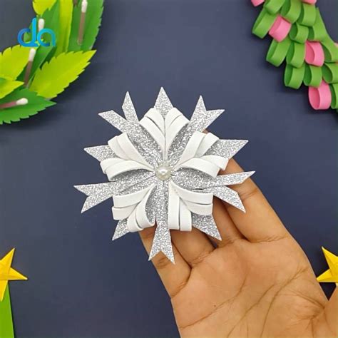 Diy Crafts Art Glitter Foam Sheet Snowflake Eva Foam Snowflakes