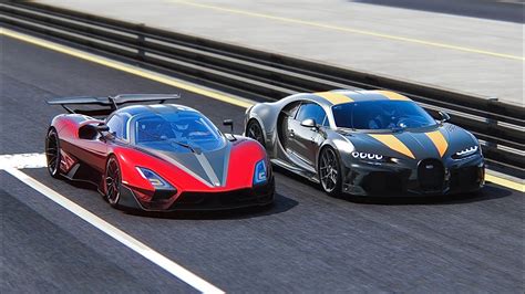 2022 SSC Tuatara Aggressor Vs Bugatti Chiron SS 300 At Special Stage