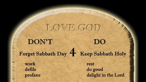 God S 4th Love Commandment Explained Keep Sabbath Day Holy Youtube