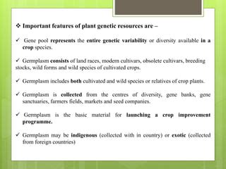 Plant Genetic Resources Germplasm Gene Pool Copy Pptx