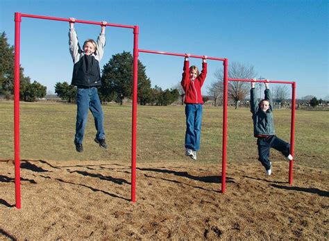 Triple Horizontal Bar | Playground workout, No equipment workout, Commercial playground equipment