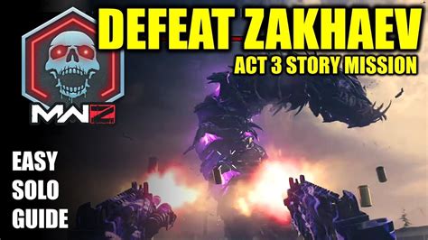 Call Of Duty Solo Easy Tier Defeat Zakhaev Story Mission Completion