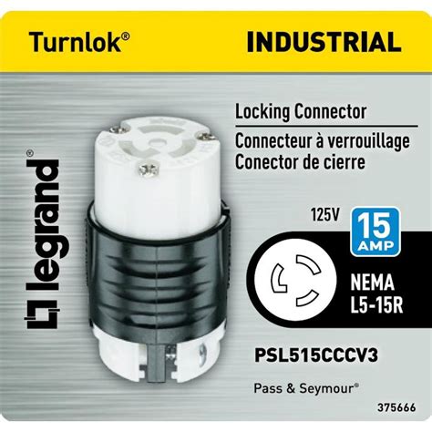 Buy Pass Seymour Turnlok 15 125 Volt NEMA L5 15R Locking