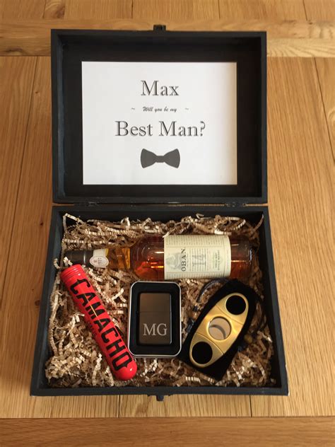 DIY Best Man Proposal Box Groomsman Proposal Box Groomsman Gifts