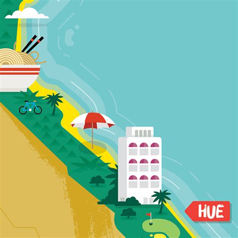 Vietnam Tourist Map Behance