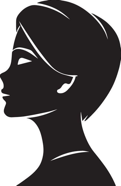 Woman Profile vector silhouette illustration 27543266 Vector Art at ...