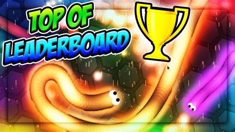 TOP OF LEADERBOARD IN MINUTES SLITHER IO 2 YouTube