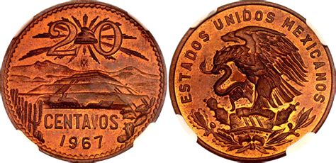 Centavos Type National Emblem Mexico Numista