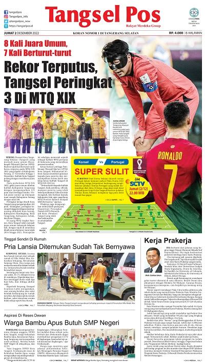 Epaper Edisi Jumat Desember Tangselpos Id