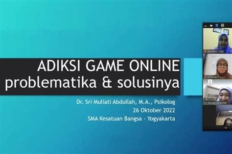 Umby Beri Penyuluhan Adiksi Game Online Di Sma Kesatuan Bangsa Krjogja