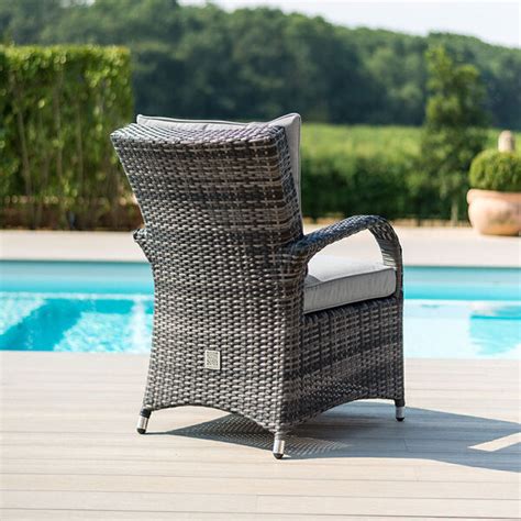 Maze Texas Seat Round Rattan Dining Set With Ice Bucket Lazy