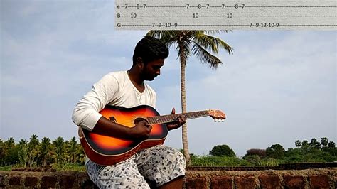 3 Movie All Bgm Nee Partha Vizhigal Intro On Guitar With Easy Tabs And