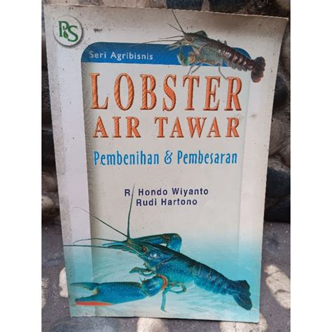 Jual Buku Lobster Air Tawar Pembenihan Pembesaran Karya R Honda