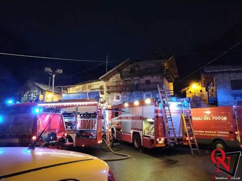 Ronco Canavese Abitazione In Frazione Forzo Distrutta Dalle Fiamme Foto