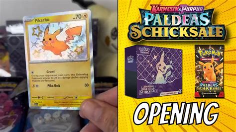 HEUTE schon DAS NEUE SET Pokemon Paldeas Schicksale geöffnet Super