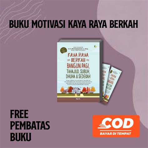 Jual Buku Motivasi Islam Kaya Raya Berkah Bangun Pagi Tahajud Subuh