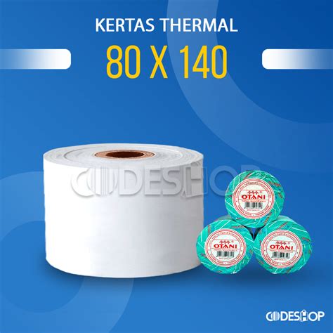 Jual Kertas Kasir Thermal OTANI 80 X 140 Mm 80x140 Struk ATM Tiket