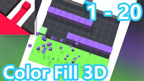 Color Fill 3d Walkthrough All Levels 1 10 Youtube