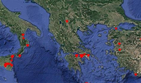 Fires In Greece Map | Zip Code Map