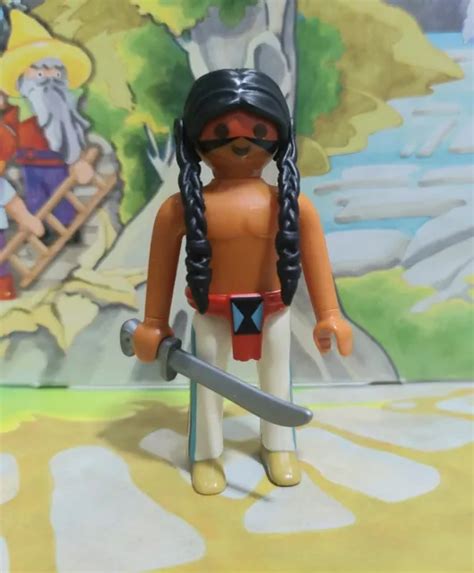 PLAYMOBIL INDIO COMANCHE apache western Oeste leer descripción EUR 5 25