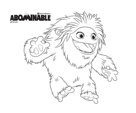 Everest from Abominable Coloring Page - Free Printable Coloring Pages for Kids