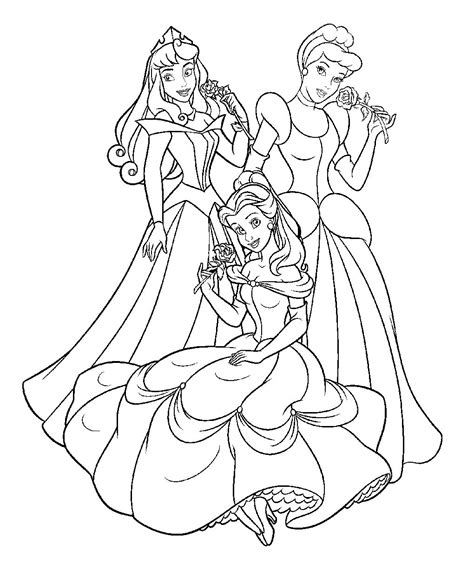 Desenhos Para Imprimir Colorir E Pintar Princesas Disney Detailed