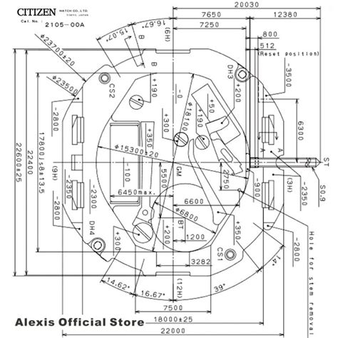 Miyota 2105 10 1 2 3 Quartz Watch Movement Battery Included Calibre