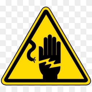 Free Png Download Danger Electric Shock Risk Sign Png - Warning Sign In Workplace, Transparent ...